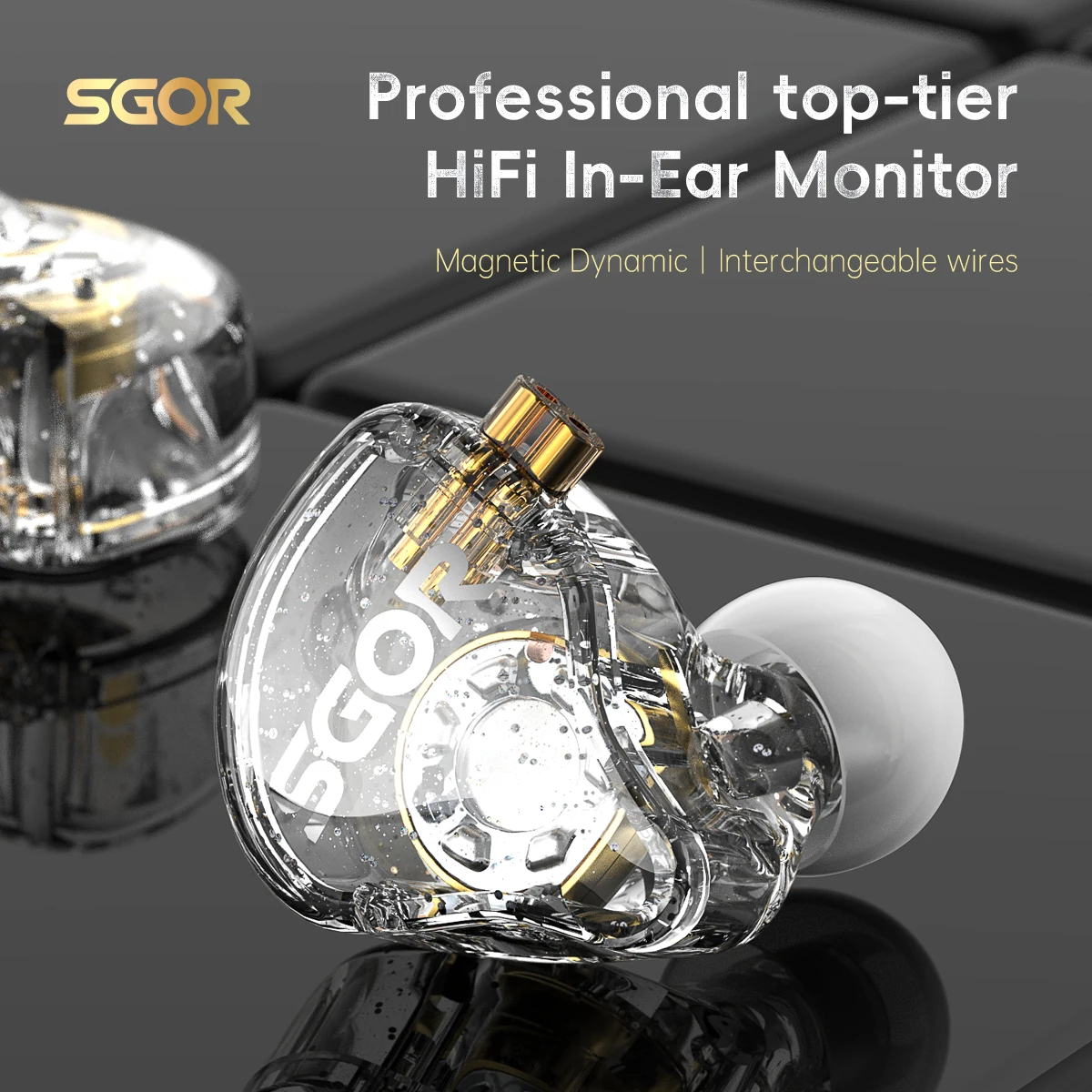 Wired Earphone Lightning - Écouteurs dynamiques SGOR SG01 HIFI Bass,