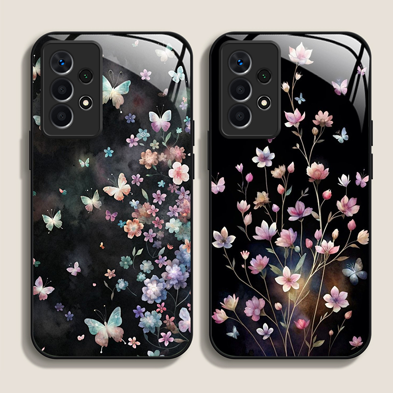 Samsung Galaxy A55 - Coque de téléphone en verre trempé,