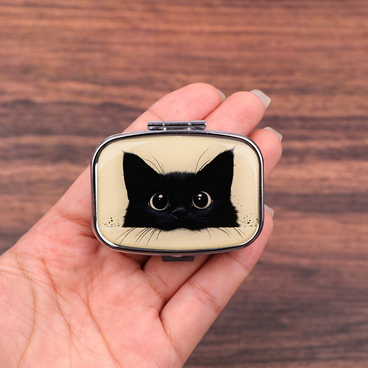 Tablet Cute Accessories - Organisateur de pilules de voyage chat