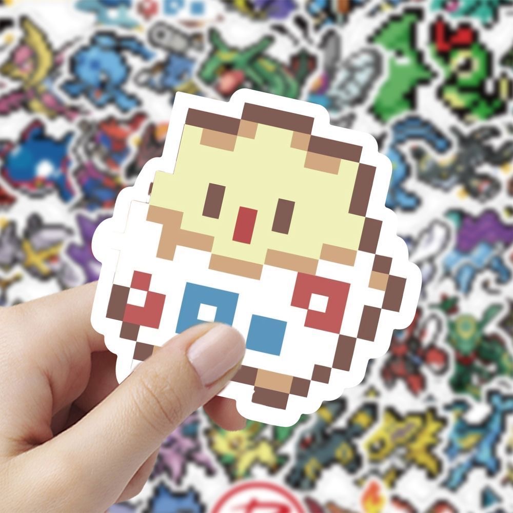 60 autocollants Pokémon Pixel  - Tablet Cute Accessories avis et prix