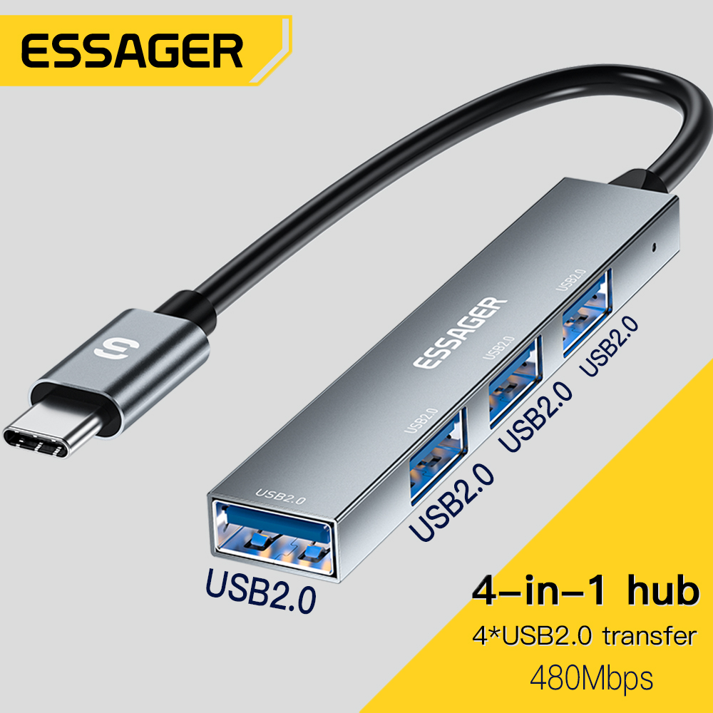 Essager 4 en 1 USB C câble Hub - Usb Hub Type C avis et prix